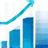 Icon representing a bar chart for analytics.